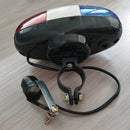 6 bike bicycle police led light + 4 loud siren sound trumpet cycling horn bell Z