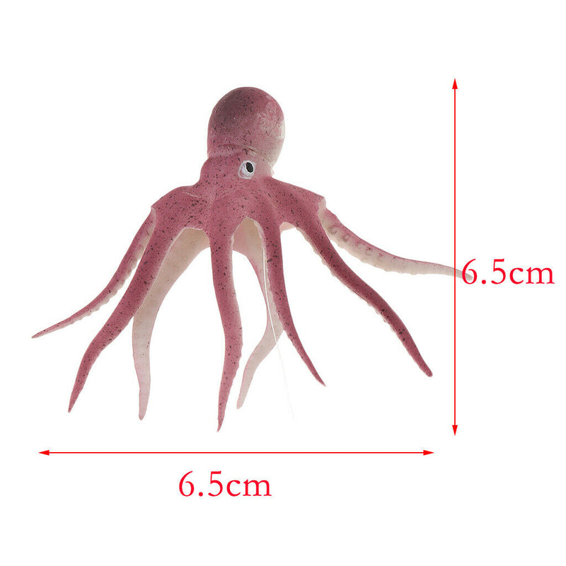 3x,low In The Dark Octopus for   Tank Aquarium Glow Decorations