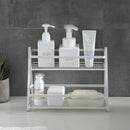 Spice Rack Two Layers Iron Storage Shelf Rack Home Kitchen Seasoning Holder