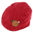 Toddler Kids Baby Boys Girls Beret Cap Fashion Cartoon Bear Hat Red