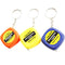2x Small Portable Keychain Key Ring Easy Retractable Tape Measure Ruler 1m JR
