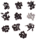 100Pcs Trunk Screw Rivets Set Car Bumper Fender For Auto Plastic Fastener Clips