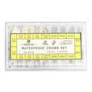 170pcs/box Watch Crown Replacement Watchmaker Repair Accessories Tool Kits
