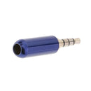 Blue 3.5mm Male Repair headphone Stereo Jack Plug Metal Audio Soldering & Spring