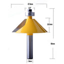 45 Deg Chamfer Bevel Edging Router Bit Woodworking Tools 8mm Shank