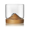 New Whiskey Glass Small Glass Japanese Style Mountain Wooden Bottom Wine Gl A8V7