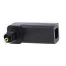 Audio Connector Optical TosLink Female to TosLink Male Plug Angled Adapter