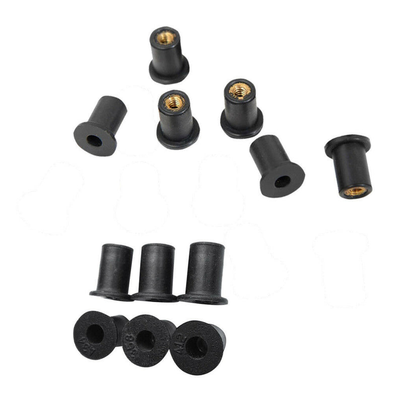 12 pcs Metric Rubber Well Nuts Blind Fastener Wellnuts Kayak Accessories