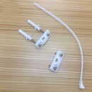 10Pcs/set Plastic Furniture Reverse Buckle for Baby Proofing Strap Tip