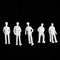 100PCS Figures 1:75 Scaled Models Train Building People for Layout