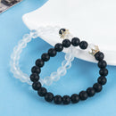 2X King Queen Crown Couple Bracelets His And Her Friendship Beads Bracelet Gift