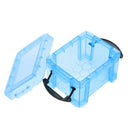 Cute Plastic Storage Boxes Home Furnishing Trumpet Mini Lock Box Organizer Blue