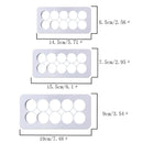6x Round Embossed Strip Base Circular Printing Mould For Baking Cakes Muffins