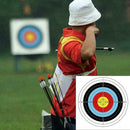 10 Round Ring Fun Archery Practice Darts Paper Target Throw Faces Prop Bows Z8J2