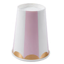 Gilding High-end Disposable Tableware Set Pink Striped Paper Plates Cups Na N8Z4