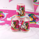 20x Unicorn Theme Party Paper Cups Baby Shower Kids Birthday Party Tableware