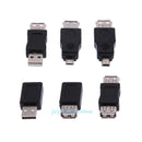 12pcs OTG 5 pin F/M mini Changer Adapter Converter USB Male to Female Micro USB