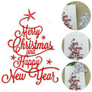 Merry Christmas HAPPY NEW YEAR Cutting Dies Stencil Scrapbooking Card Making
