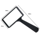 5X Glass Lens Magnifying Glass Reading Pocket Jewelry Identify Rectangular Shape