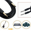 16Ft 6.35Mm Guitar Amp Instrument Patch Straight Jack Male Lead Cable Cord ME