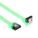 7Pin SATA 3.0 Data Drive Cable with Locking Latch 255mm Straight to Right Angle