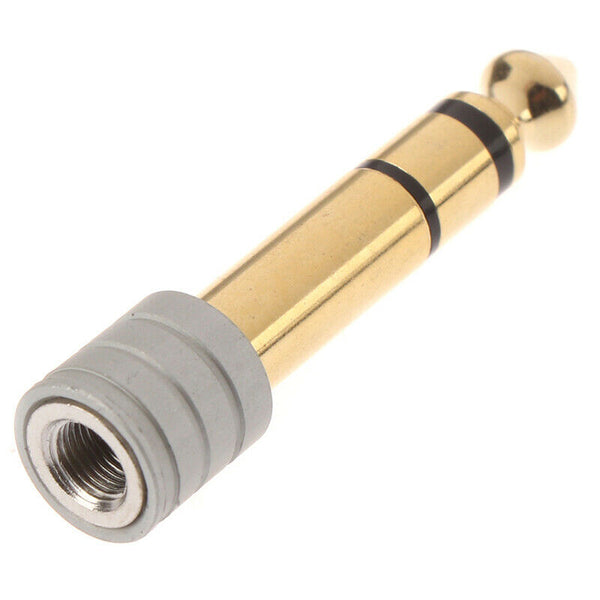 1PCS 6.35mm 1/4" Stereo Male to 3.5mm 1/8" Female Jack Plug Audio Adap- OZ
