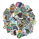 50X Wholesale Skateboard Camping Travel Stickers Vinyl Luggage Decals Stickers