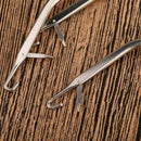 6.2 Inch Wooden Bent Latch Hook Crochet Needle Hook Tool, Set of 5 R5H5