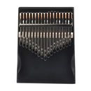 17 Key Wood Musical Instrument Thumb Finger Piano Beginners (Kalimba+Kit) A