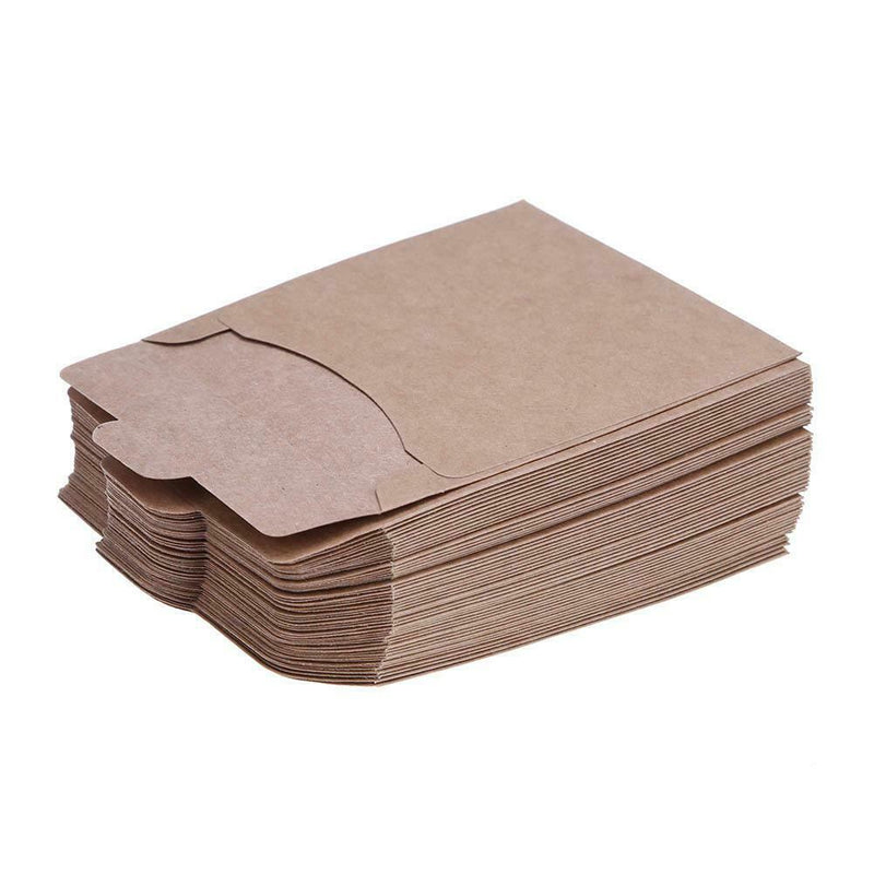 50pcs Kraft Paper CD DVD Envelope Sleeve Packing Bag 12.5x12.5cm