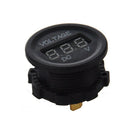 DC 12V-24V Motorcycle LED Digital Display Voltmeter Voltage Meter Round Pan