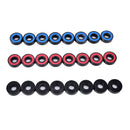 8pcs/set 608RS skate skateboard steel integrated spacer bearings fit 3C