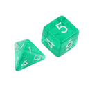7Pcs Transparent Dice Polygon Dices For Dungeons DND MTG RPG Gaming Green