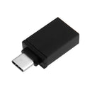 Aluminum Alloy USB3.1 Type-C to USB3.0 OTG Converter Adapter (Black)