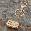 Crystal Rhinestone Purse Keychain Keyring Key Ring Chain Bag Purse Charm Pendant