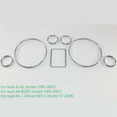 Chrome Speedometer Gauge Dial Ring Instrument Panel Ring Fit for A3 8L A4 8