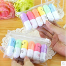 6X/Set Mini For Cute Highlighter Pen Supplies Graffiti Writing School Office AU