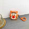 Cute Tiger Protective Cover Shockproof with Lanyard for Airpods 1/2 Charging Box