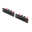 5pcs Single Row 4 Pin 4 Position Speaker Terminal Board Connectors Adapter FT