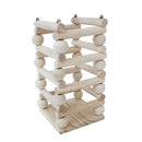 Pet Rabbit Feeder Rack, Wooden Hay Feeder Grass Shelf, Hay Food Holder Container