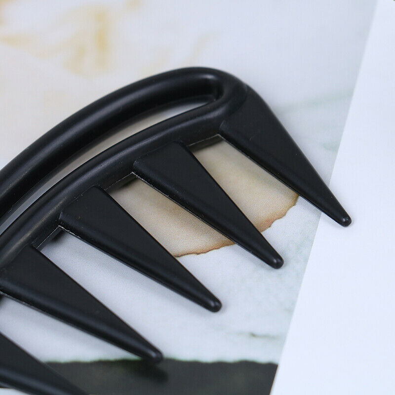 Shark Jumbo Wide Tooth Black Handle Grip Hair Comb Men Hairdressing Teeth Co Gw