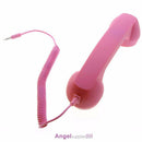 Retro Radiation Proof Phone Handset 3.5 MM Socket(Pink)