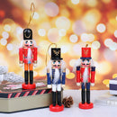 1pc Christmas Decoration 12cm Wood Made Nutcracker Puppet New Year Christm%fNMTO