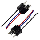1 Pair 9003 H4 Bulb Socket Male Adapter Connector for Headlight Fog Lamp