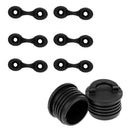 Universal 2x Kayak Scupper Bung Plug & 6x Deck Pad Eye Rigging Hardware for
