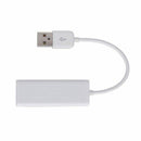 1Pcs White USB Ethernet LAN Adapter USB 2.0 high speed Interface USB JIE