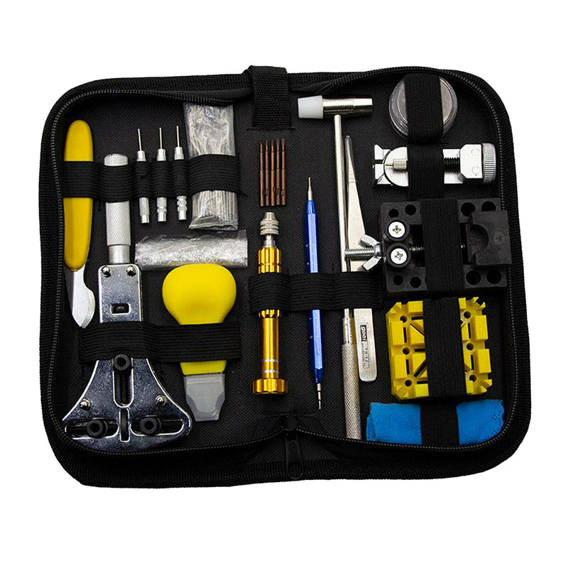 185xWatch Repair Tool Kit  with Carrying Case Watchmaker Battery Change Tools