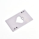 Playing Card Ace of Spade Poker Zebra Bar Tool Bottle Soda Beer Cap Opener