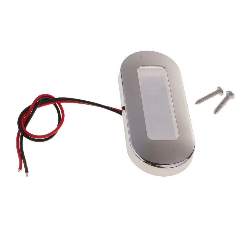 4pcs Waterproof 3 LED Oblong Oval Courtesy Light for Marine Boat RV Trailer