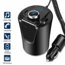 Wireless Bluetooth FM Transmitter MP3 Radio Adapter Kit 5V 2.1A USB Charg KZB